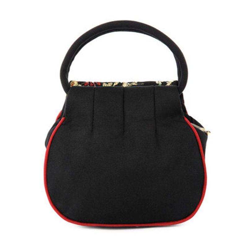 Mini Embroidered Handbag Women's Peacock Pattern Bag