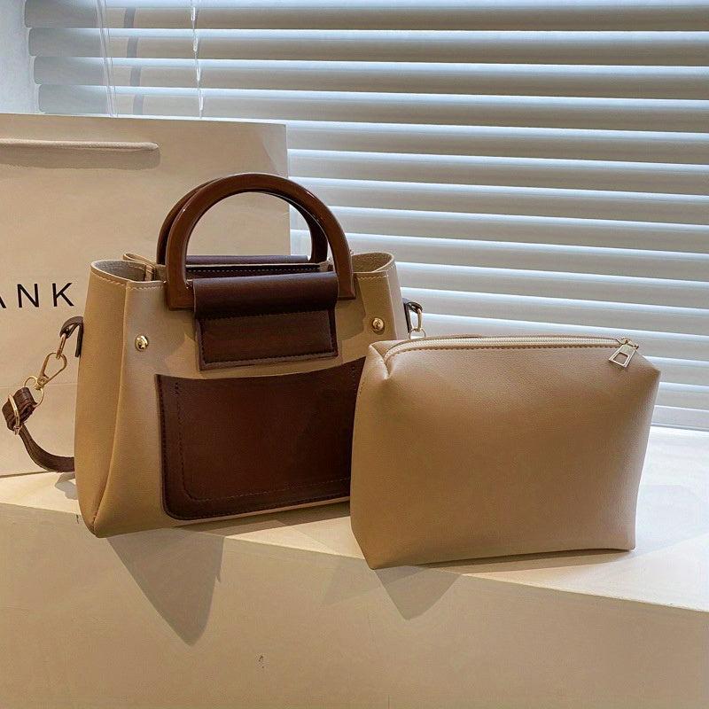 Colorblock Shoulder Bag Crossbody Handbag