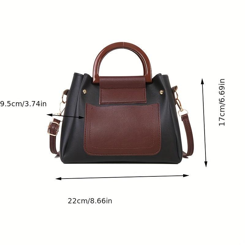 Colorblock Shoulder Bag Crossbody Handbag