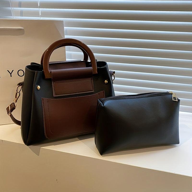 Colorblock Shoulder Bag Crossbody Handbag