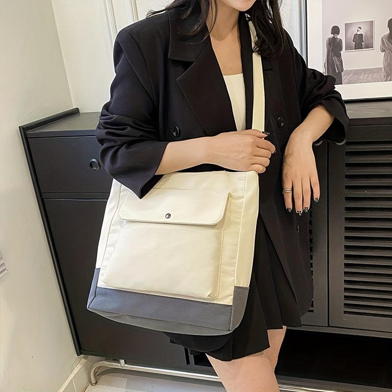 Large Capacity Canvas Tote Bag Lightweight Shoulder Bag