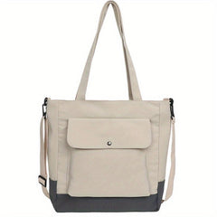 Large Capacity Canvas Tote Bag Lightweight Shoulder Bag