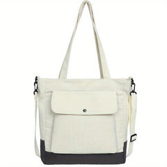 Large Capacity Canvas Tote Bag Lightweight Shoulder Bag