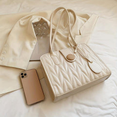 Small Zipper Underarm Bag PU Leather Textured Bag Purse
