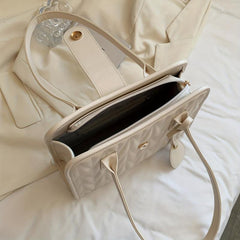 Small Zipper Underarm Bag PU Leather Textured Bag Purse