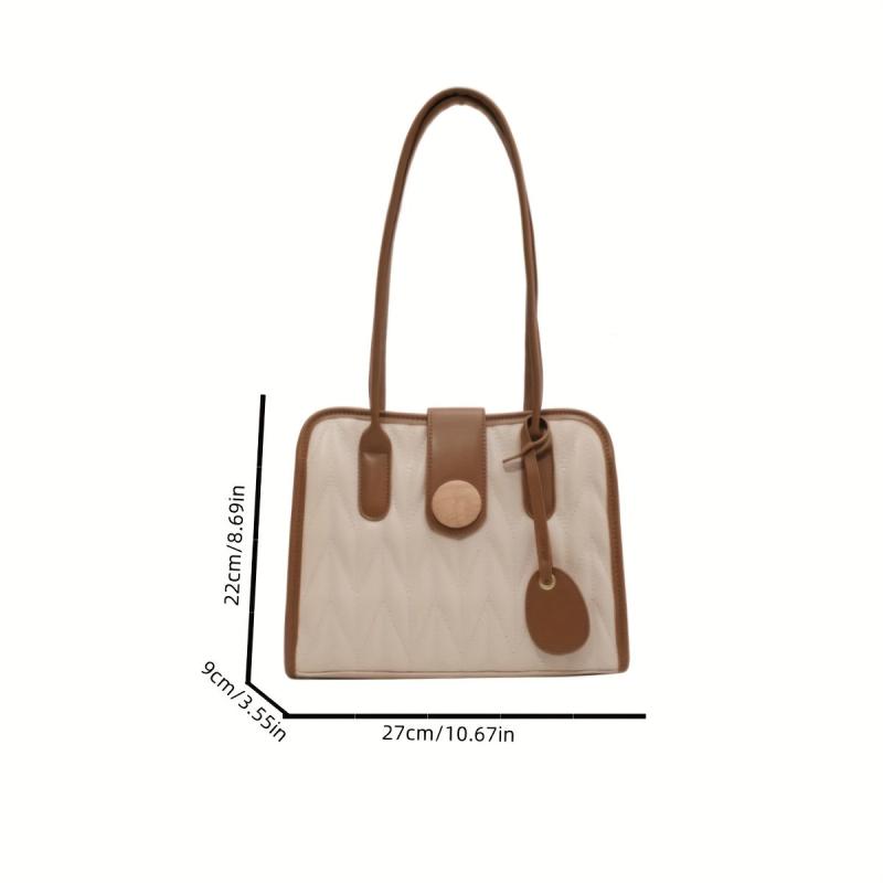 Small Zipper Underarm Bag PU Leather Textured Bag Purse