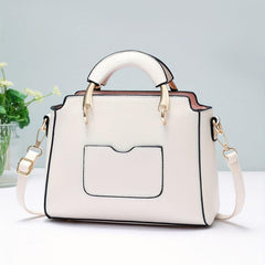 Letter Decor Square Handbag Crossbody Bag Women's Small PU Leather Shoulder Bag