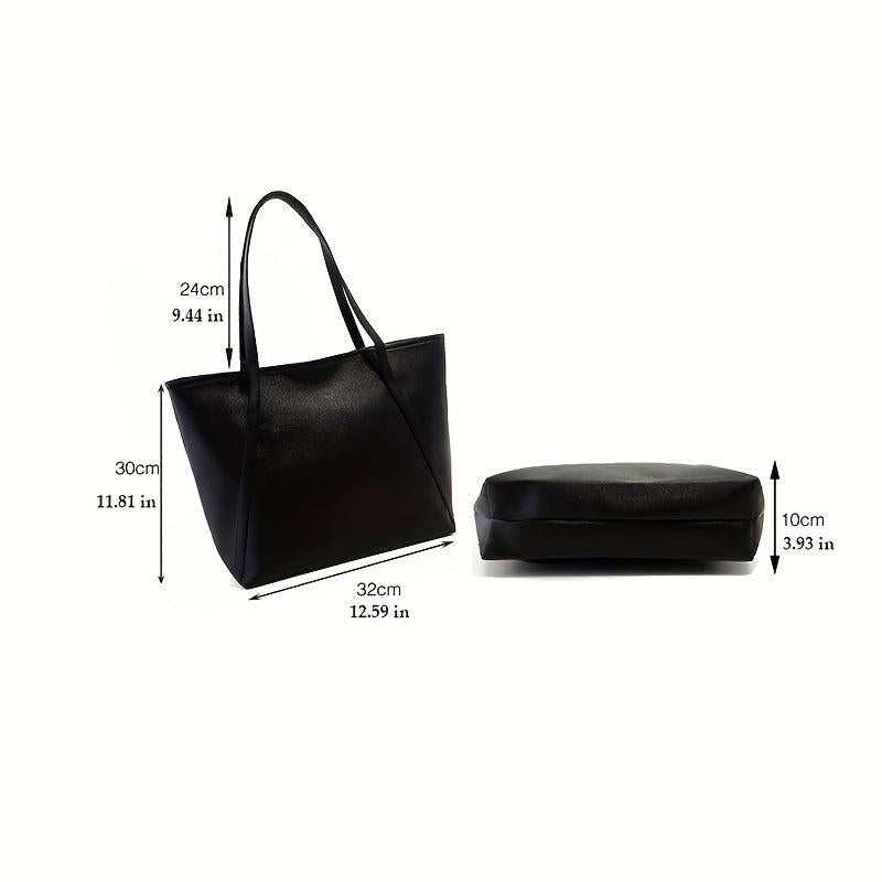 Vintage Large Tote Bag Women's Shoulder Purse Handbag