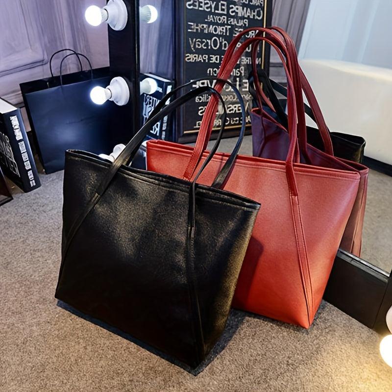 Vintage Large Tote Bag Women's Shoulder Purse Handbag