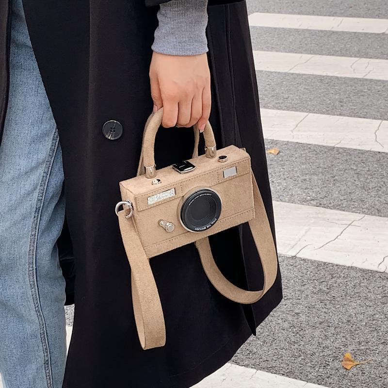 Mini Camera Box Bag Top Handle Purse Small Shoulder Bag For Party