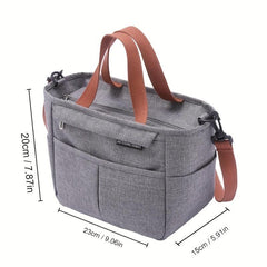 Minimalist Lunch Storage Bag Lightweight Zipper Picnic Handbag