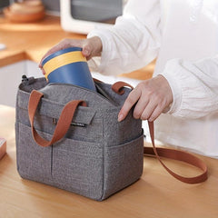 Minimalist Lunch Storage Bag Lightweight Zipper Picnic Handbag