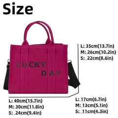 Canvas Tote Bag with Shoulder Strap, Crossbody Bag for School Shopping Office
