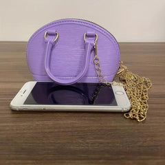 Solid Shell Bag Zipper Chain Bag Women's Satchel