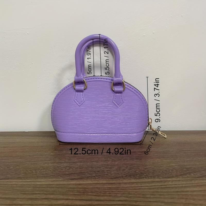 Solid Shell Bag Zipper Chain Bag Women's Satchel