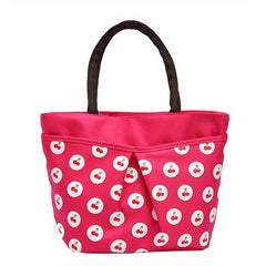 Cartoon Cherry Pattern Shoulder Bag for Women