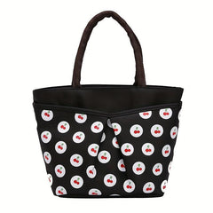 Cartoon Cherry Pattern Shoulder Bag for Women