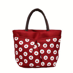 Cartoon Cherry Pattern Shoulder Bag for Women