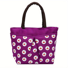 Cartoon Cherry Pattern Shoulder Bag for Women