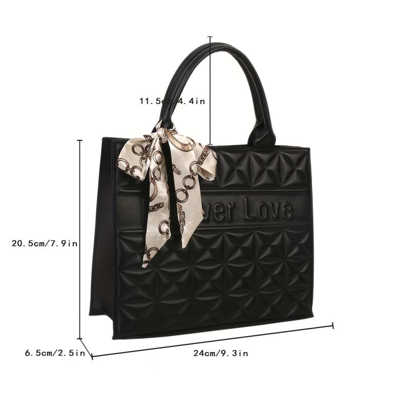 Quilted Crossbody Satchel Bag PU Leather Classic Shoulder Bag