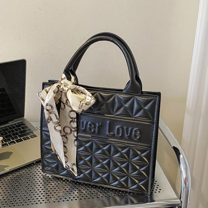 Quilted Crossbody Satchel Bag PU Leather Classic Shoulder Bag