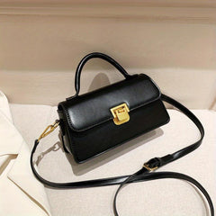 Small Faux Leather Shoulder Bag Women's Crossbody Purse