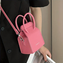 Love Heart Pattern Handbag Square Crossbody Bag Mini Box Purse