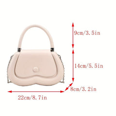 Metal Chain Crossbody Bag Classic Versatile Shoulder Bag