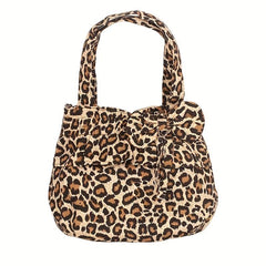 Mini Zipper Canvas Tote Bag Lightweight Shoulder Bag Casual Commuter Bag