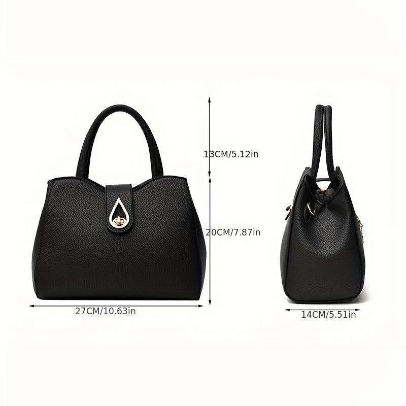 Stylish Zipper Shoulder Bag with Tassel Pendant