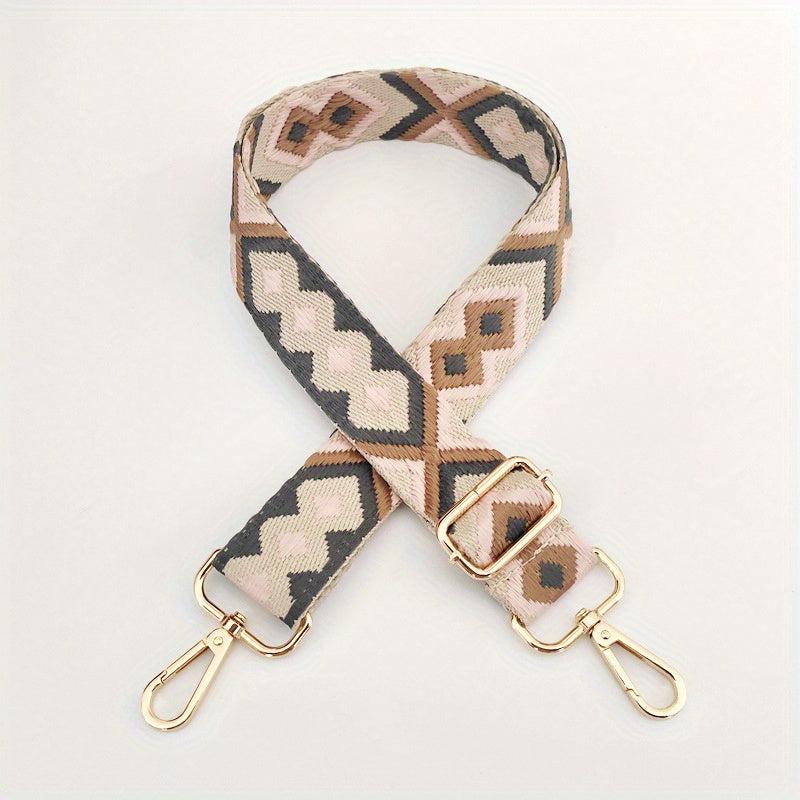 Adjustable Ethnic Style Shoulder Bag Strap Embroidery Wide Strap Portable
