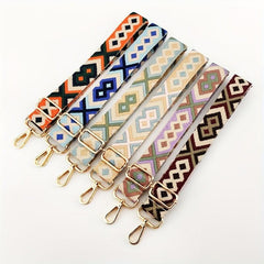 Adjustable Ethnic Style Shoulder Bag Strap Embroidery Wide Strap Portable