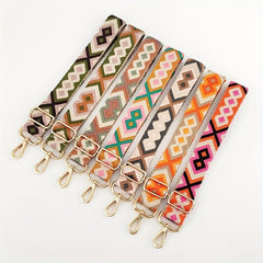 Adjustable Ethnic Style Shoulder Bag Strap Embroidery Wide Strap Portable