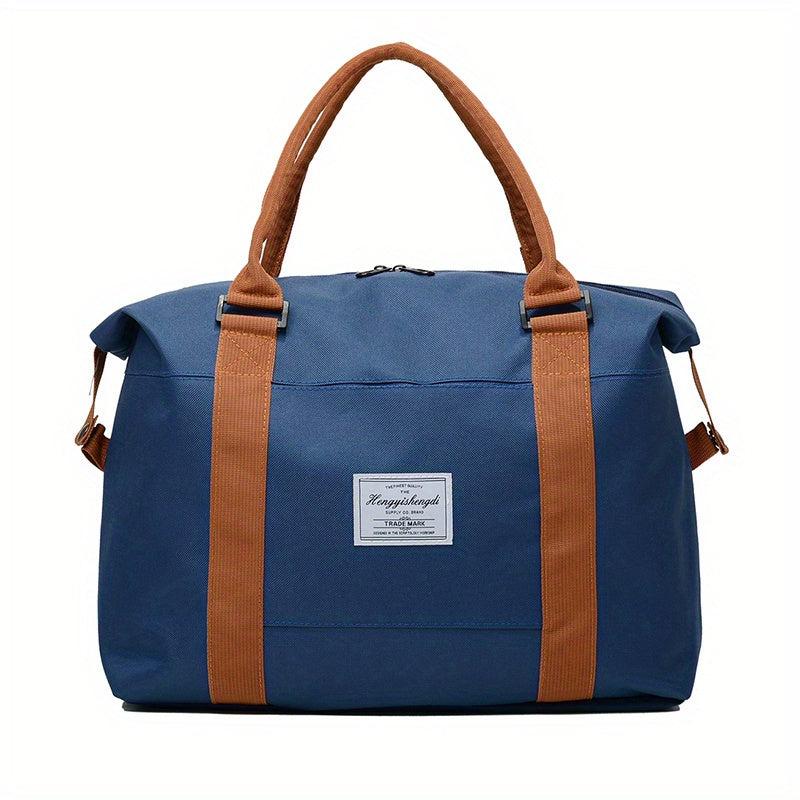 Colorblock Travel Storage Bag Portable Sports Shoulder Bag