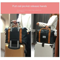 Colorblock Travel Storage Bag Portable Sports Shoulder Bag