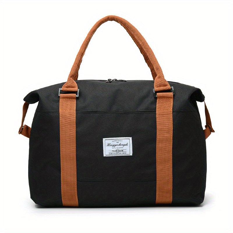 Colorblock Travel Storage Bag Portable Sports Shoulder Bag