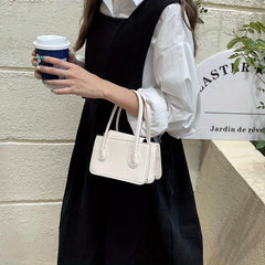Minimalist Square Satchel Bag Mini Handbag For Shopping