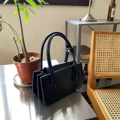 Minimalist Square Satchel Bag Mini Handbag For Shopping