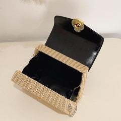 Mini Straw Woven Handheld Crossbody Bag
