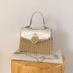 Mini Straw Woven Handheld Crossbody Bag