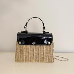 Mini Straw Woven Handheld Crossbody Bag