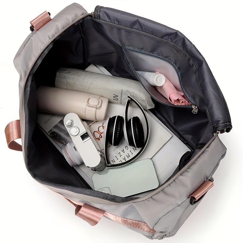 Colorblock Travel Bag Wet And Dry Separation Large Capacity