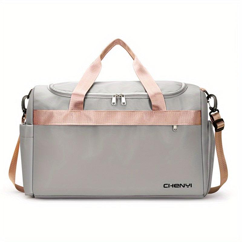 Colorblock Travel Bag Wet And Dry Separation Large Capacity