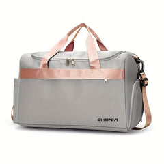 Colorblock Travel Bag Wet And Dry Separation Large Capacity