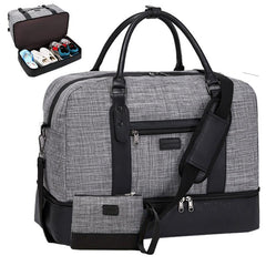 Large Capacity Travel Weekender Bag Top Handle Luggage Bag With Clutch Purse