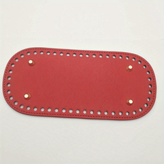 Oval Bottom Bag Holder PU Leather Handbag Accessory