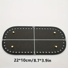 Oval Bottom Bag Holder PU Leather Handbag Accessory