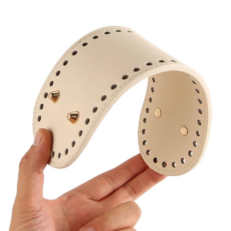 Oval Bottom Bag Holder PU Leather Handbag Accessory