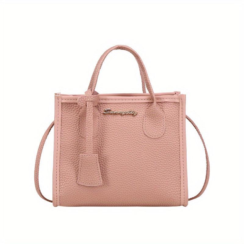 Classic Square Shoulder Bag Minimalist Satchel Women's Handbag