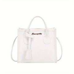 Classic Square Shoulder Bag Minimalist Satchel Women's Handbag